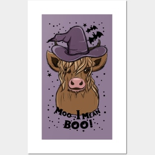 Cow Halloween Costume Moo I Mean Boo Posters and Art